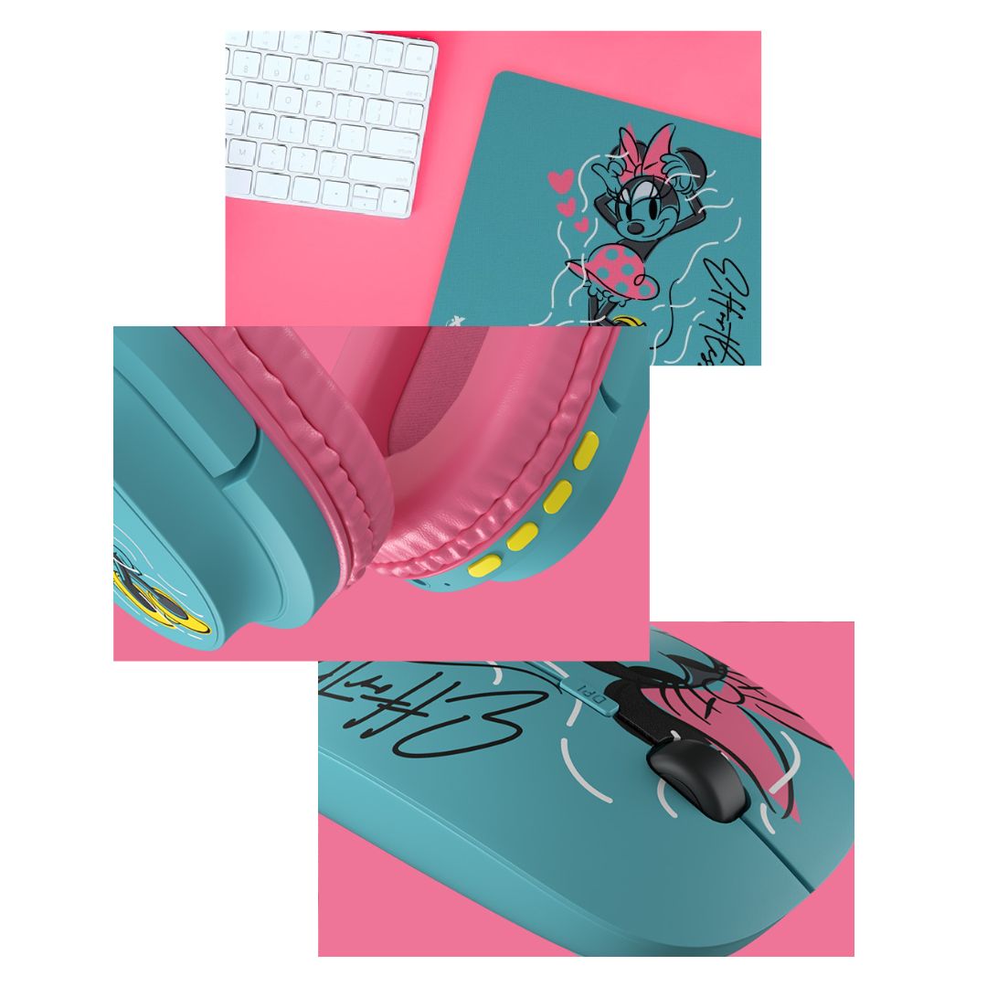 PACK XTECH MINNIE AUDIFONOS + MOUSE + MOUSEPAD - 8