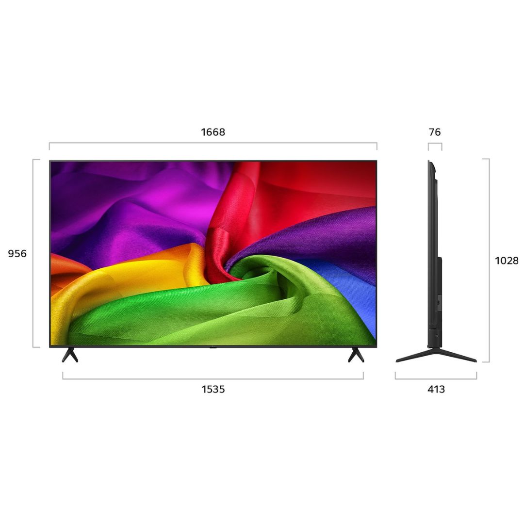 TELEVISOR LG 75 NANO SMART TV THINQ AI WEBOS HUB 4K UHD 2026 - 75NU800BPSB - 3