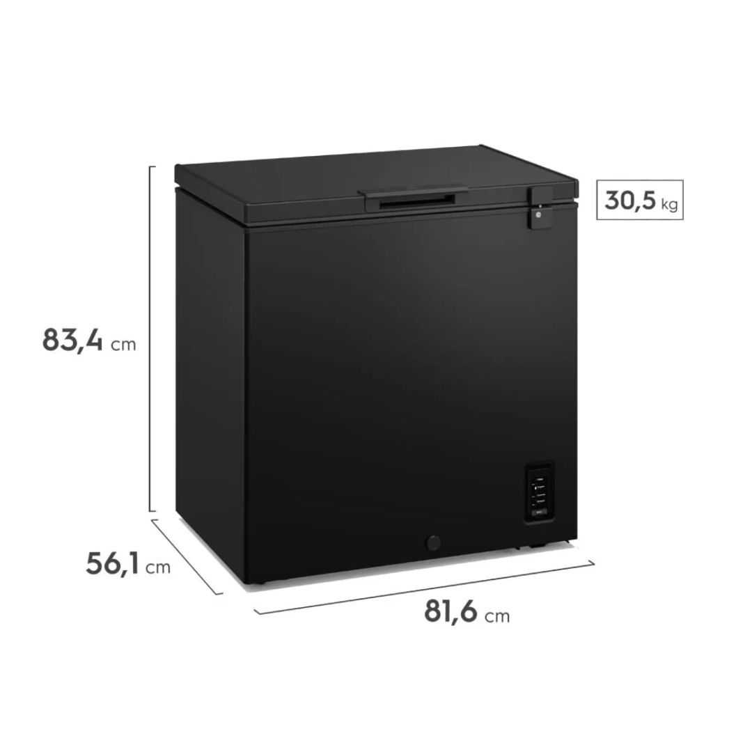 CONGELADORA ELECTROLUX 197 L NEGRO - EFH20S2P5AB - 2