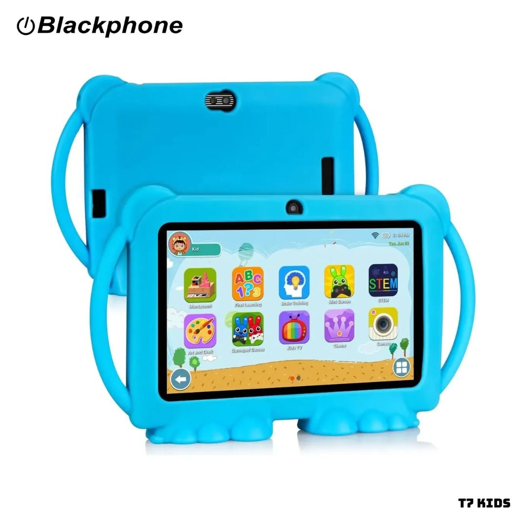 TABLET PARA NIÑOS BLACKPHONE T7 KIDS WIFI 3GB RAM 32GB ROM - CASE AZUL - 1