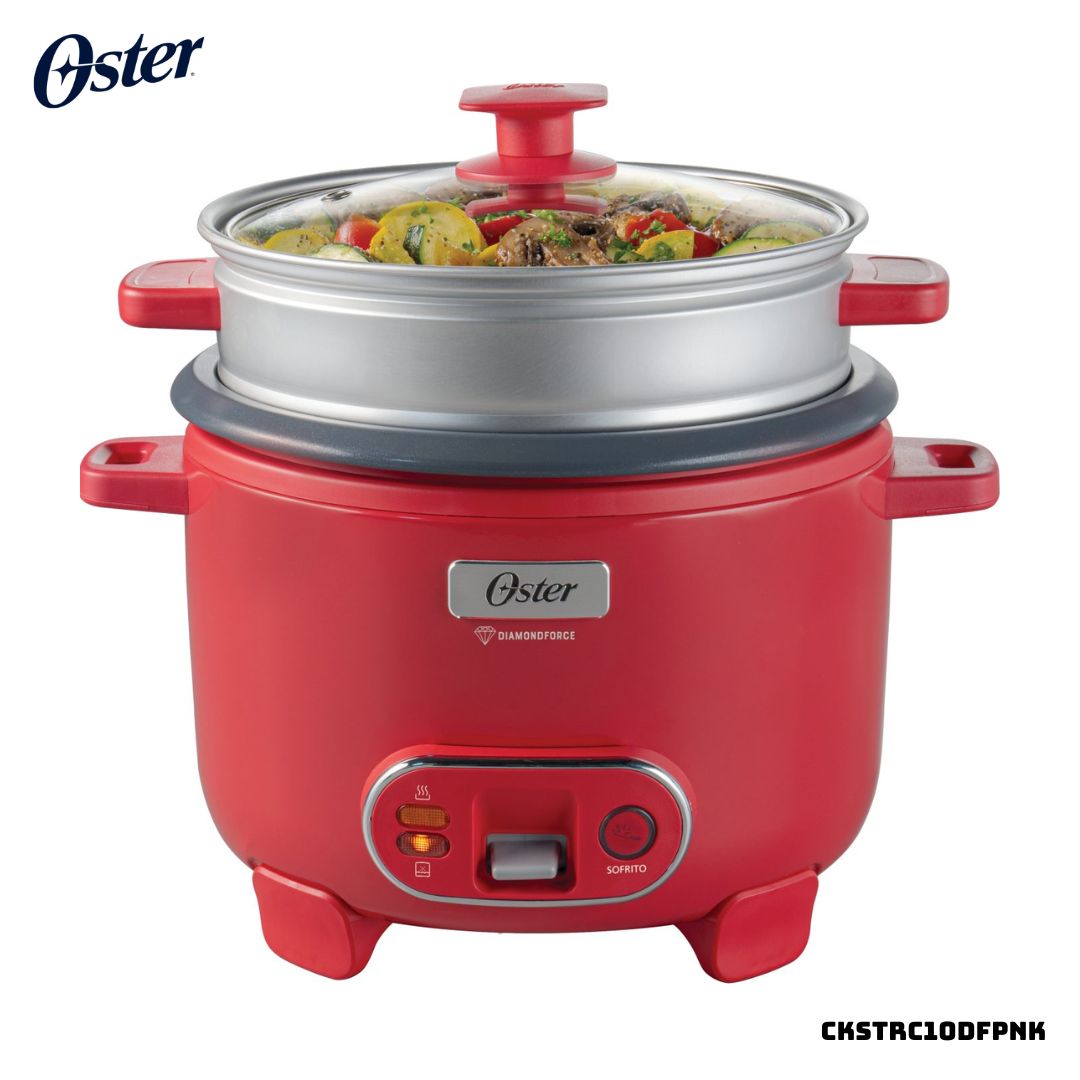 ARROCERA OSTER DIAMONDFORCE 10 TAZAS SANDIA CON VAPORERA - CKSTRC10DFPNK - 1
