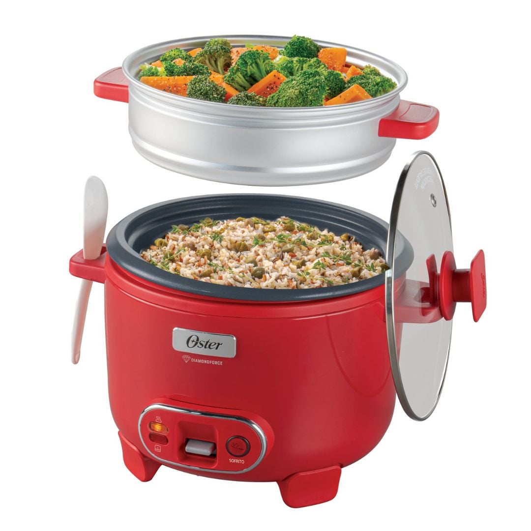 ARROCERA OSTER DIAMONDFORCE 10 TAZAS SANDIA CON VAPORERA - CKSTRC10DFPNK - 3