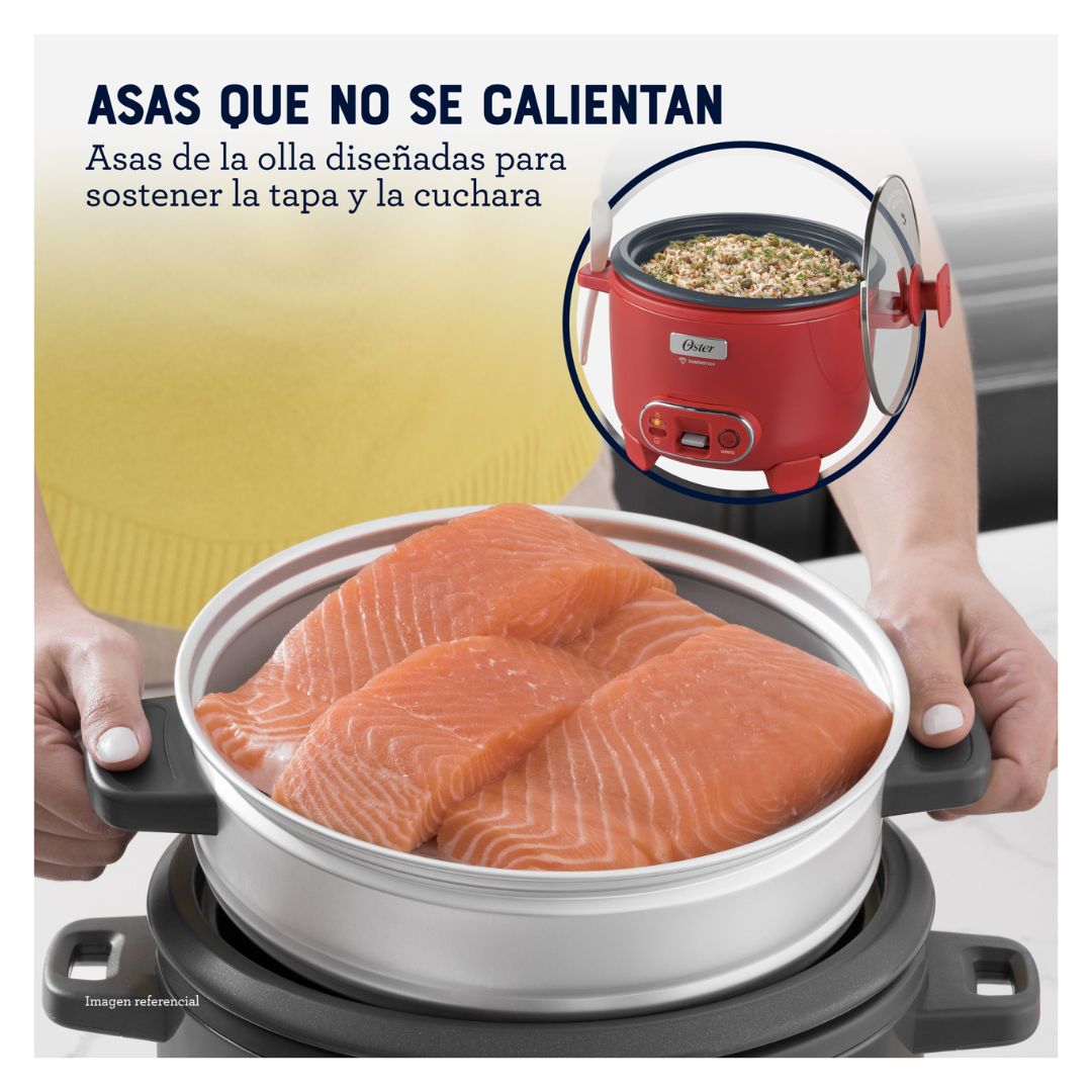 ARROCERA OSTER DIAMONDFORCE 10 TAZAS SANDIA CON VAPORERA - CKSTRC10DFPNK - 4