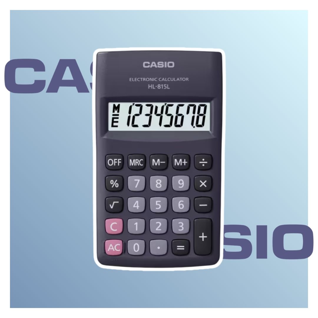 CALCULADORA DE BOLSILLO CASIO PORTABLE HL-815L-BK - NEGRO - 3