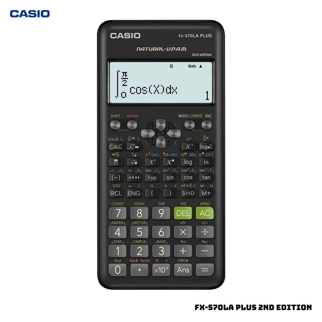 CALCULADORA CIENTIFICA CASIO FX-570LA PLUS 2ND EDITION - NEGRO - 1