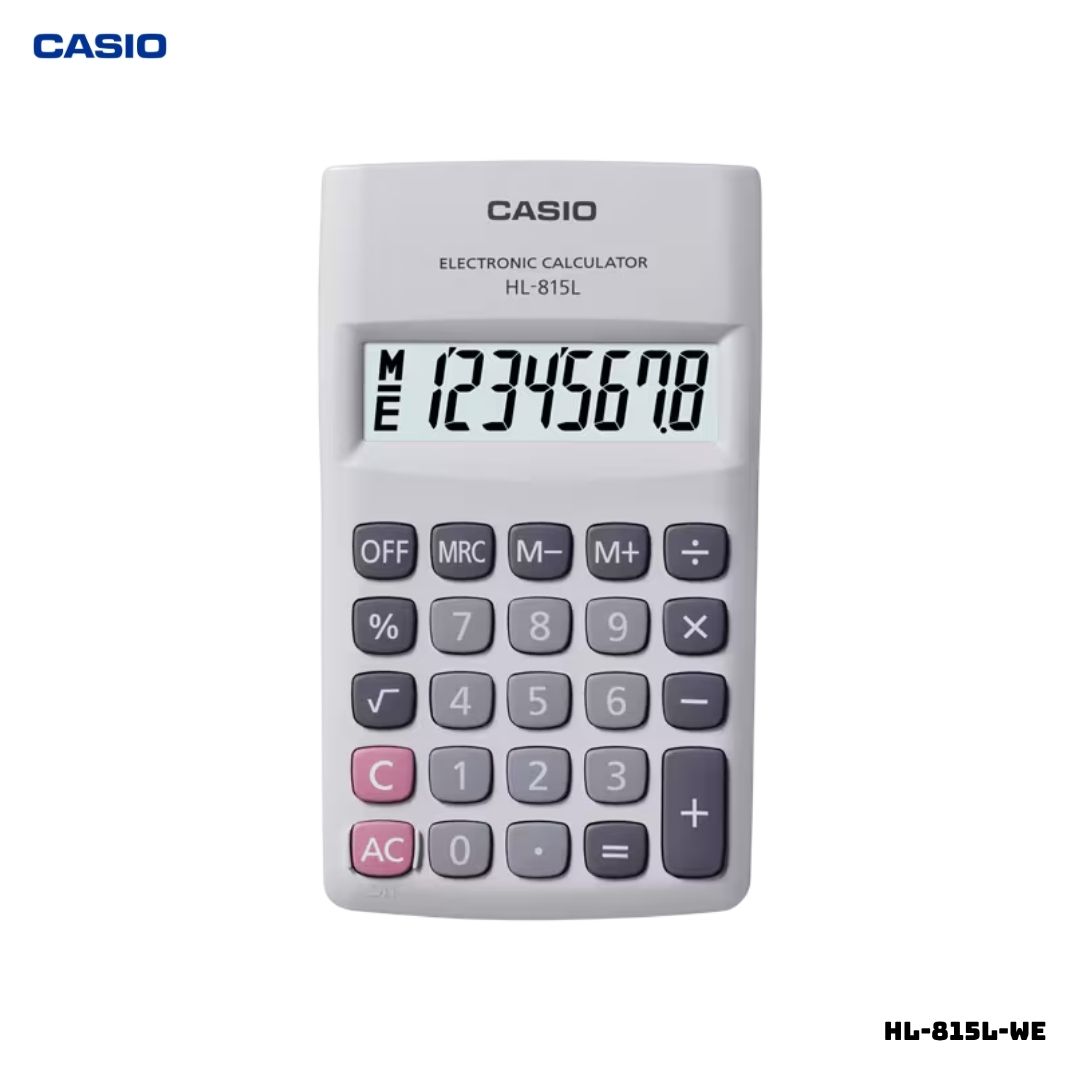 CALCULADORA DE BOLSILLO CASIO PORTABLE HL-815L-WE - BLANCO - 1