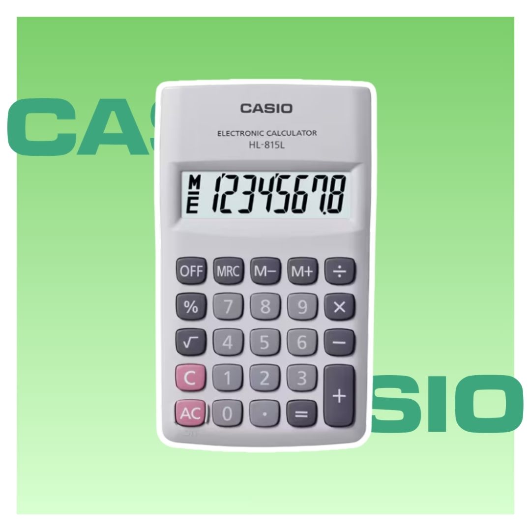 CALCULADORA DE BOLSILLO CASIO PORTABLE HL-815L-WE - BLANCO - 3