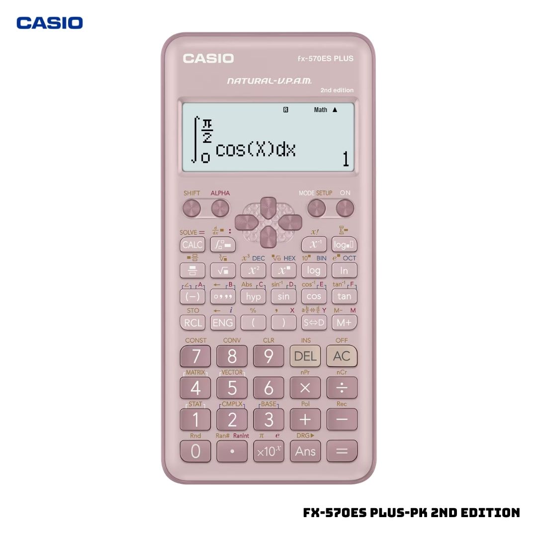 CALCULADORA CIENTIFICA CASIO FX-570ES PLUS-PK 2ND EDITION - ROSADO - 1