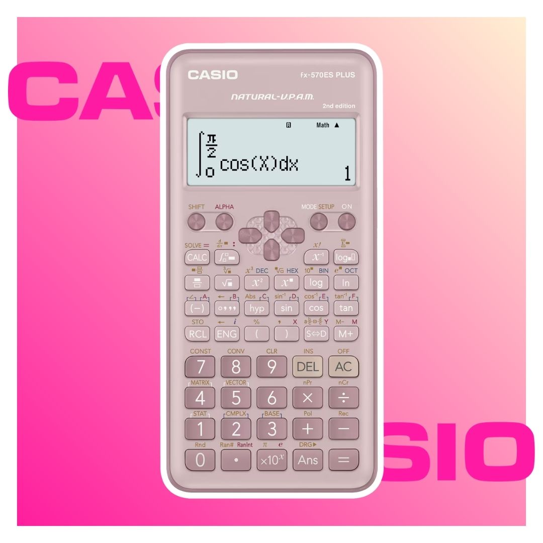 CALCULADORA CIENTIFICA CASIO FX-570ES PLUS-PK 2ND EDITION - ROSADO - 2