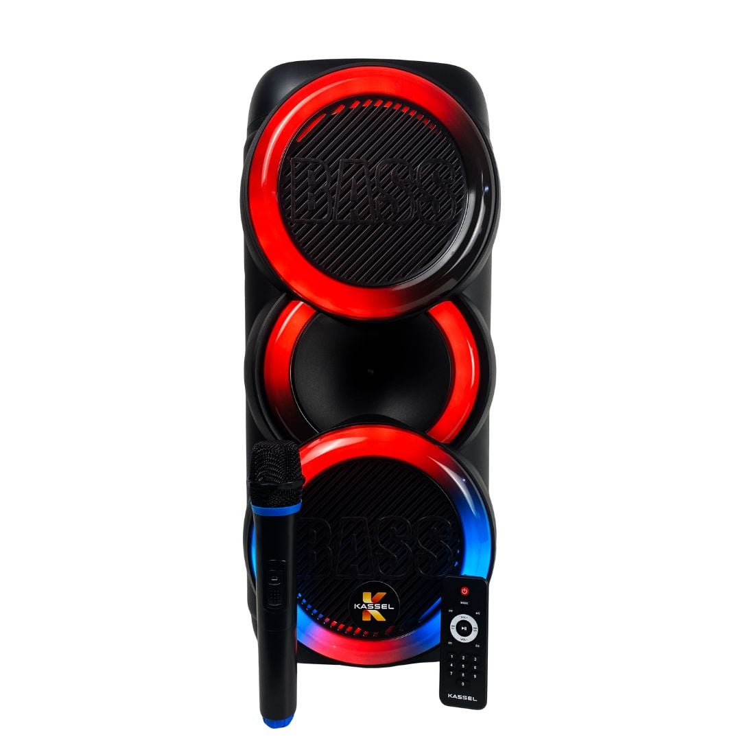 PARLANTE KASSEL CON BATERIA 60W RMS 1 MICROFONO - K2812 - 2