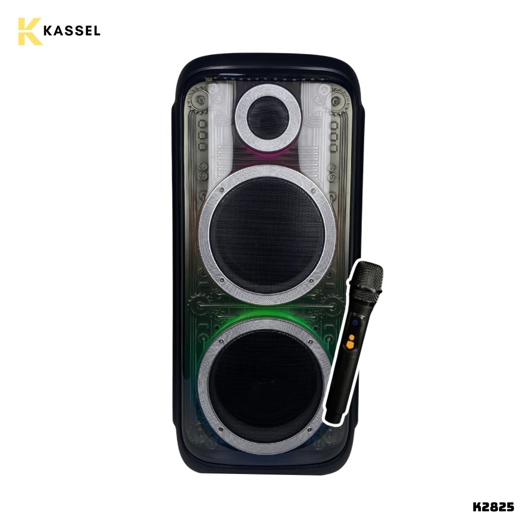 PARLANTE KASSEL CON BATERIA 60W RMS 1 MICROFONO - K2825 - 1