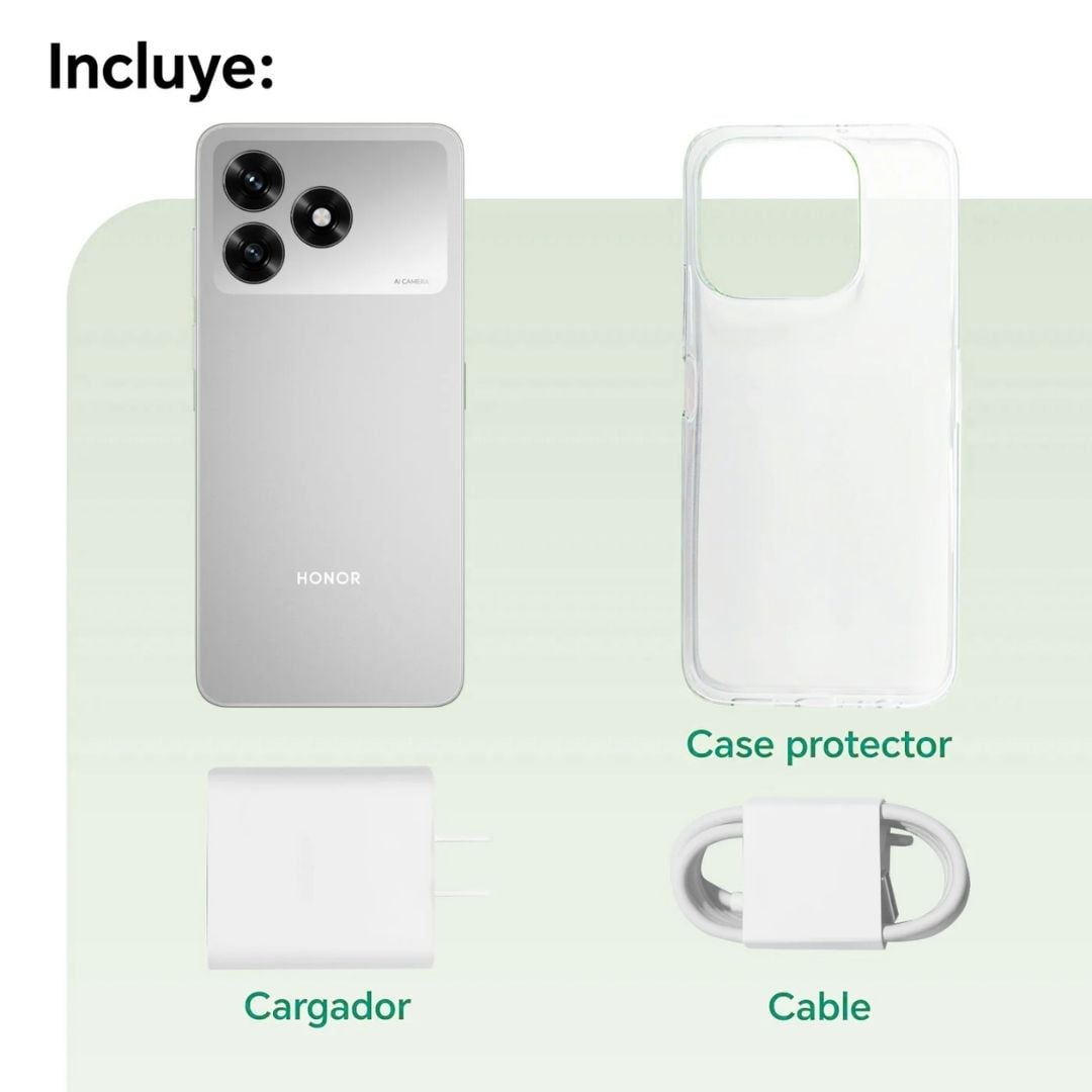 CELULAR HONOR X5D 4GB RAM 128GB ROM - PLATA METEORO - 4
