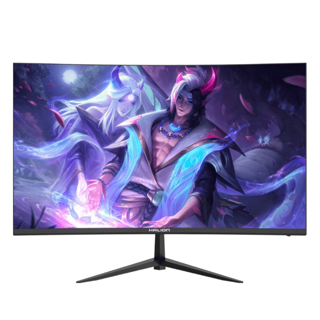 MONITOR CURVO HALION 27 FHD IPS 144HZ AMD FREESYNC HDMI Y VGA - HS2703FC + BRAZO PARA MONITOR - 2