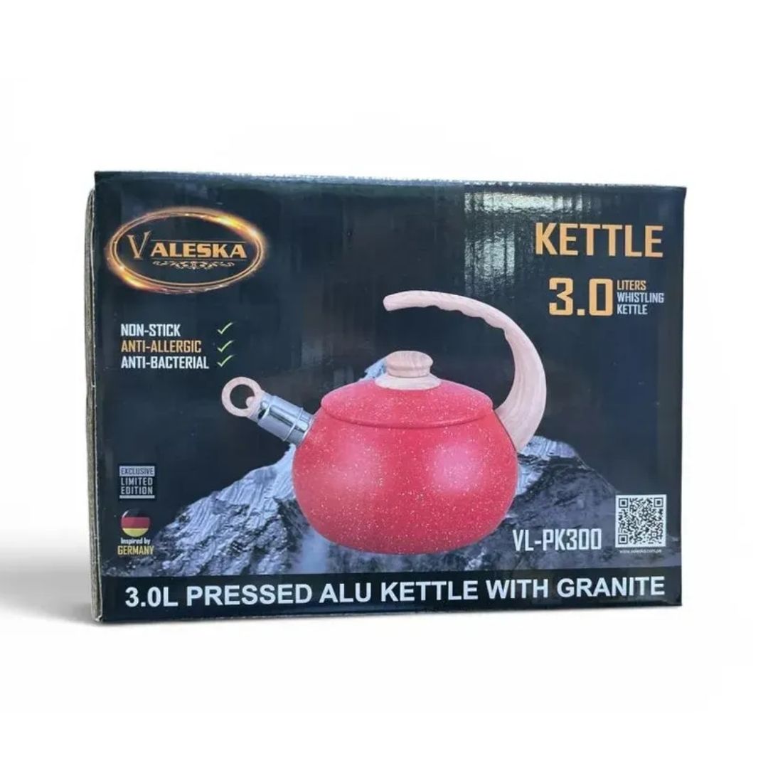 TETERA VALESKA VL-PK300 DE ACERO INOXIDABLE  - ROJO - 3