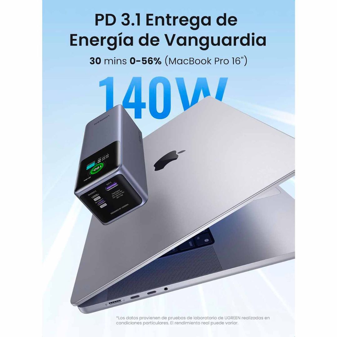 POWER BANK UGREEN NEXODE 25000MAH 200W CARGA RAPIDA - 4
