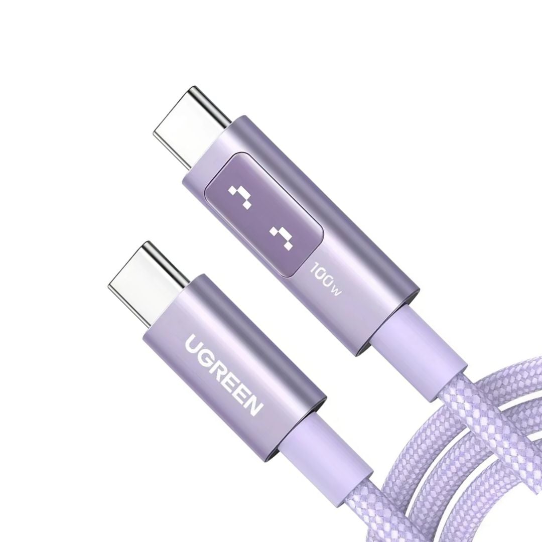 CABLE UGREEN 100W 1 M CARGA RAPIDA LED PURPURA - 3