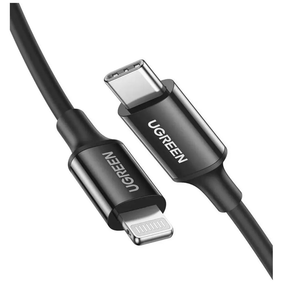 CABLE UGREEN 1 METRO US171 NEGRO 60751 USB-C A LIGHTNING - 2