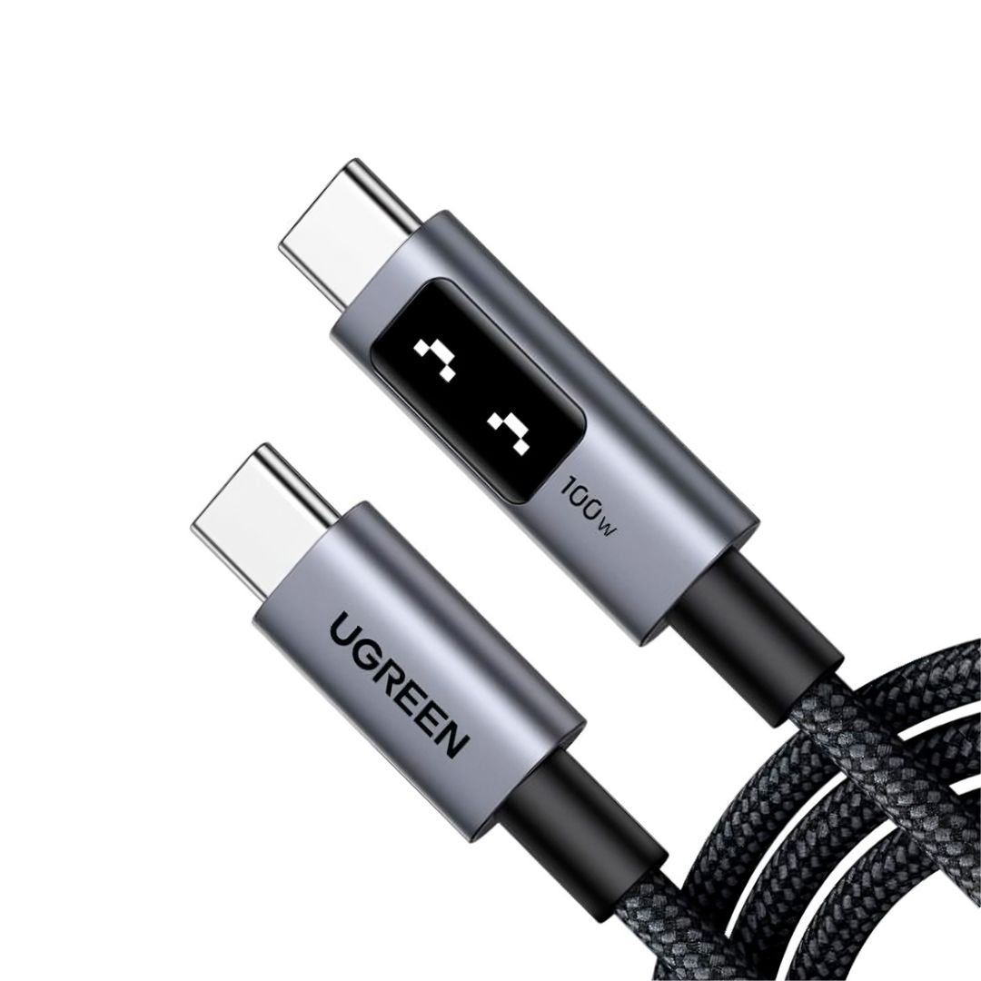 CABLE UGREEN 100W 1 M CARGA RAPIDA LED NEGRO - 3
