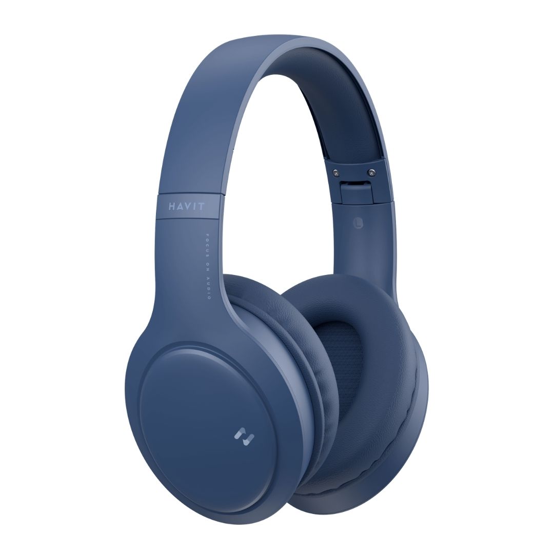 AUDIFONOS HAVIT BLUETOOTH H633BT DISEÑO DOBLABLE - AZUL - 5