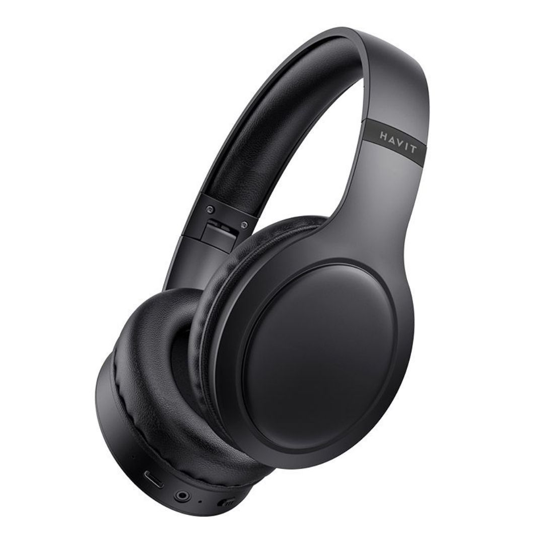 AUDIFONOS HAVIT  BLUETOOTH H633BT DISEÑO DOBLABLE - NEGRO - 2