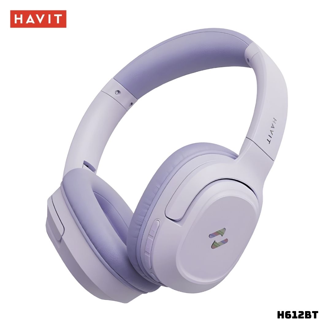 AUDIFONOS HAVIT BLUETOOTH LIFE NC02H H612BT CON CANCELACION DE RUIDO - MORADO - 1