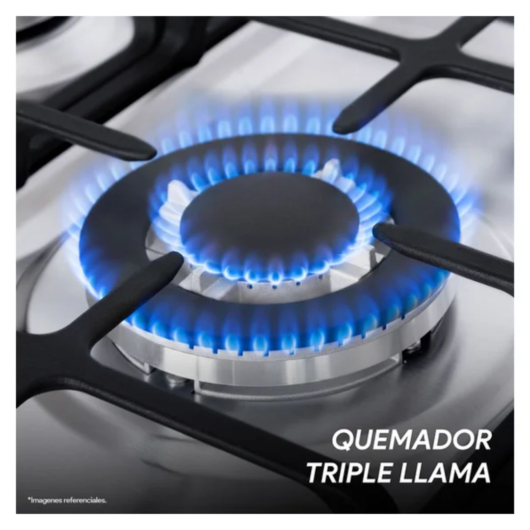 COCINA A GAS MIRAY GIRASOL PLUS GLP 5 HORNILLAS - NEGRO - 7