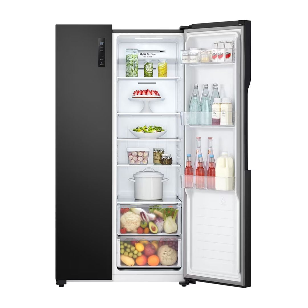 REFRIGERADORA LG 334 L SIDE BY SIDE NEGRO - GS51MPD - 4