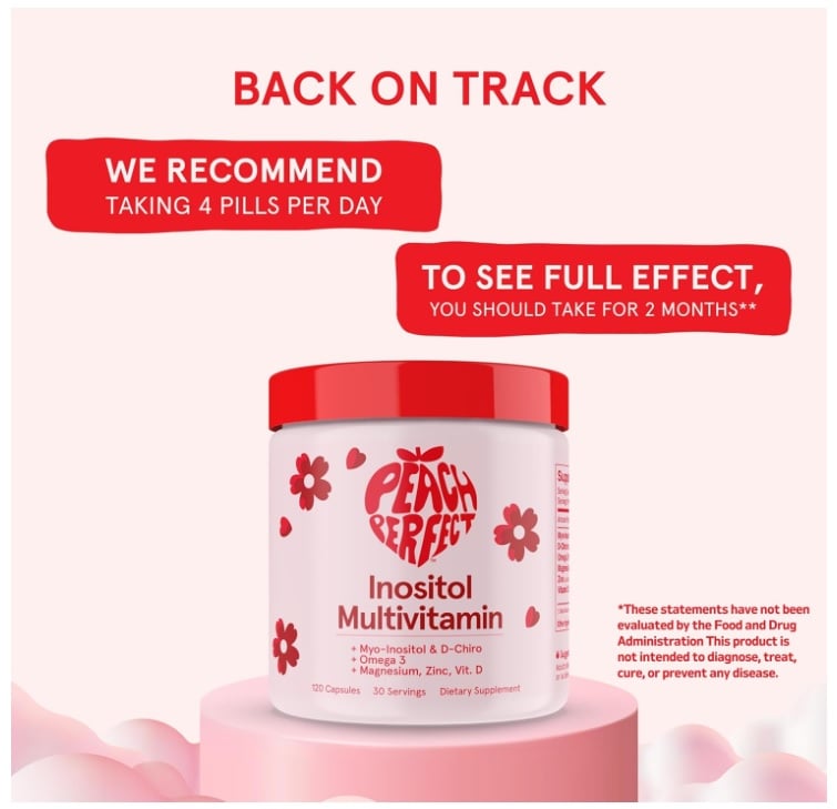 MYO Y D-CHIRO INOSITOL MULTIVITAMÍNICO 120 CAP - PEACH PERFECT - 4