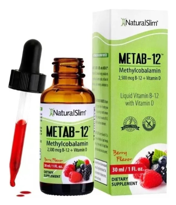 METAB-12 30ML SABOR BERRY VITAMIN B-12 - NATURALSLIM - 1