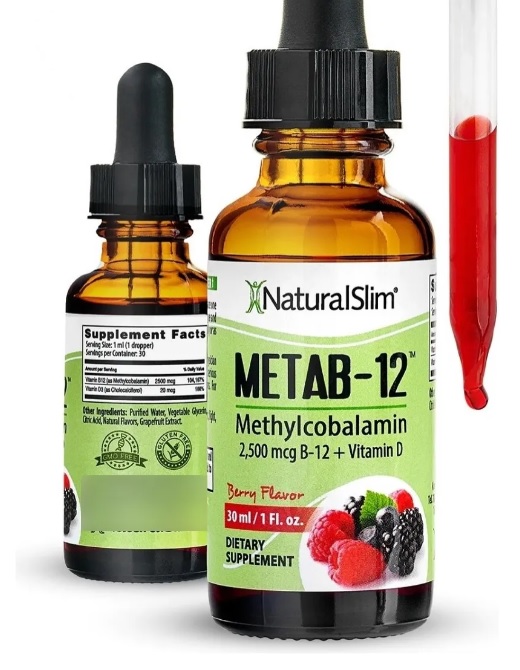 METAB-12 30ML SABOR BERRY VITAMIN B-12 - NATURALSLIM - 4