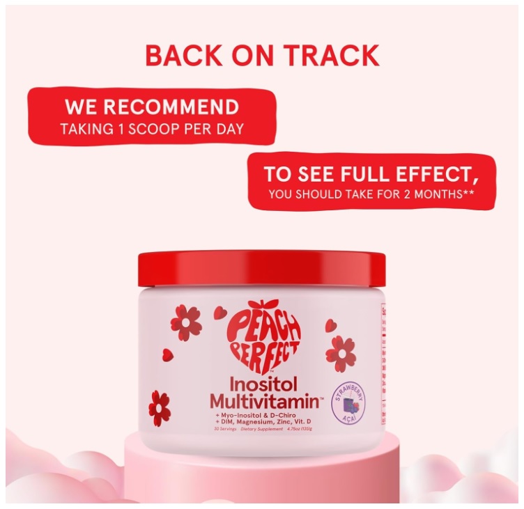 MYO Y D-CHIRO INOSITOL MULTIVITAMÍNICO POLVO ACAI - PEACH PERFECT - 4