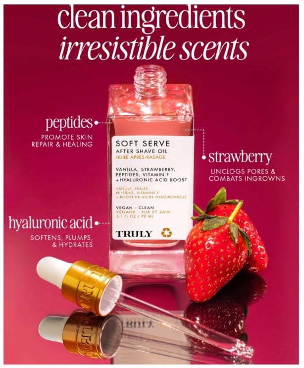 TRULY ACEITE PARA DESPUÉS DEL AFEITADO SOFT SERVE 90 ML
