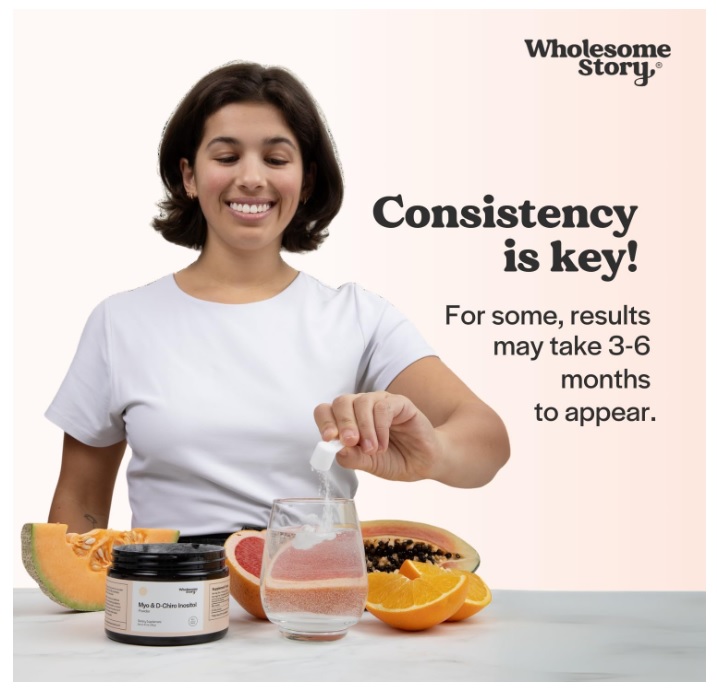 MYO Y D-CHIRO INOSITOL POLVO 90 SERVINGS – WHOLESOME STORY - 3