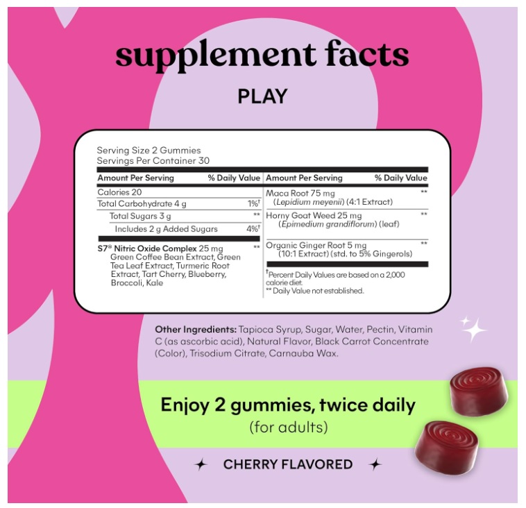 LEMME PLAY GOMITAS PARA INTIMIDAD DIARIA – 60 GUMMIES - 8