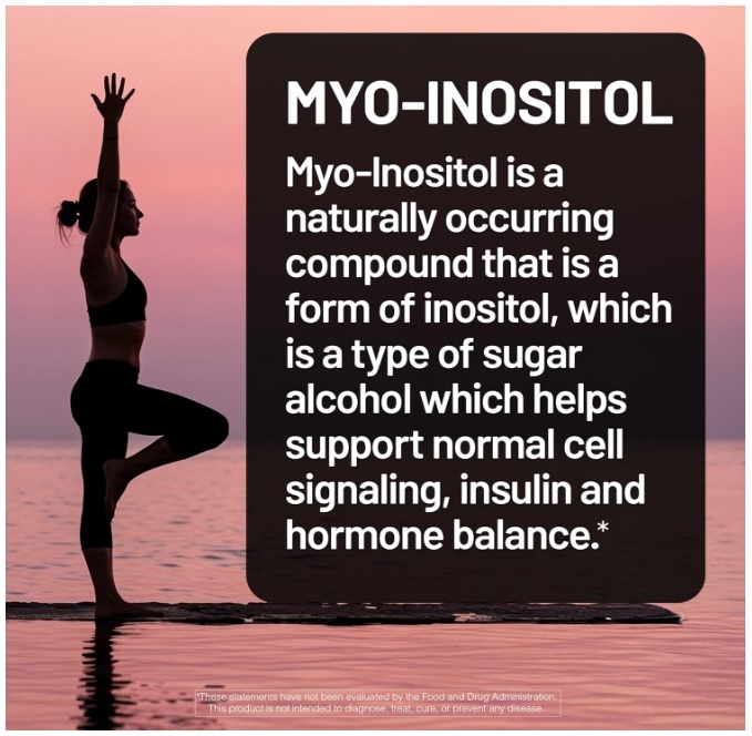 MYO Y D-CHIRO INOSITOL 40:1 RATIO 120 CÁPSULAS - NATUREWISE - 4