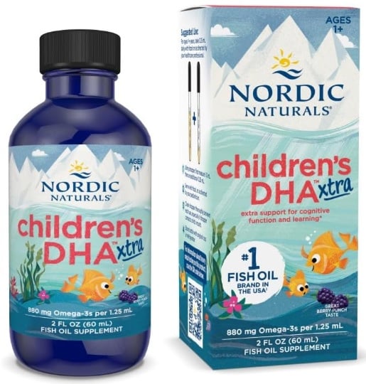 NORDIC NATURALS DHA XTRA PARA NIÑOS, 880 MG OMEGA 3S - 60 ML - 1