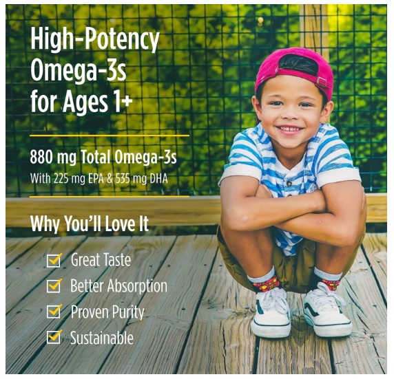 NORDIC NATURALS DHA XTRA PARA NIÑOS, 880 MG OMEGA 3S - 60 ML - 4