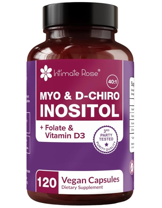 MYO Y D-CHIRO INOSITOL CON FOLATO Y VITAMINA D 120 CÁPSULAS - INTIMATE ROSE - 1