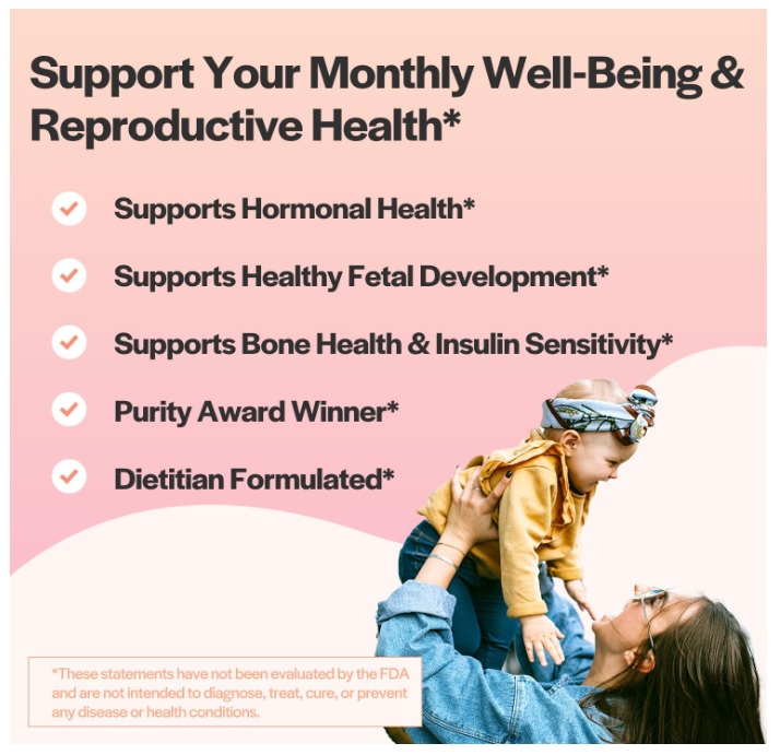 MYO Y D-CHIRO INOSITOL CON MTHF, ÁCIDO FÓLICO Y VITAMINA D 120 CAP - WHOLESOME STORY - 6