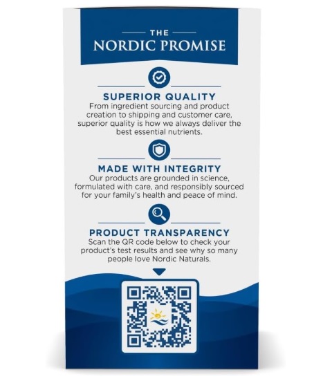 NORDIC NATURALS VITAMINA D3 + K2 – 60 CÁPSULAS - 4