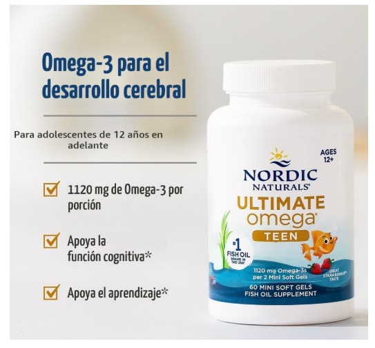 NORDIC NATURALS ULTIMATE OMEGA 2X TEEN - 60 MINI GELES - 2