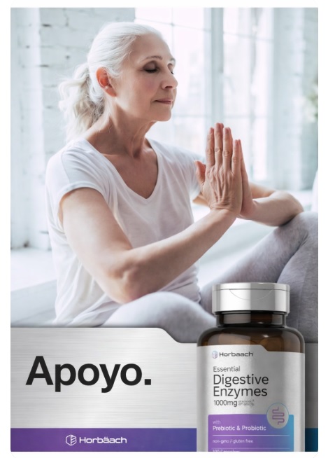ENZYMAS DIGESTIVAS CON PROBIOTICOS Y PREBIOTICOS 100 CÁPSULAS – HORBAACH - 7