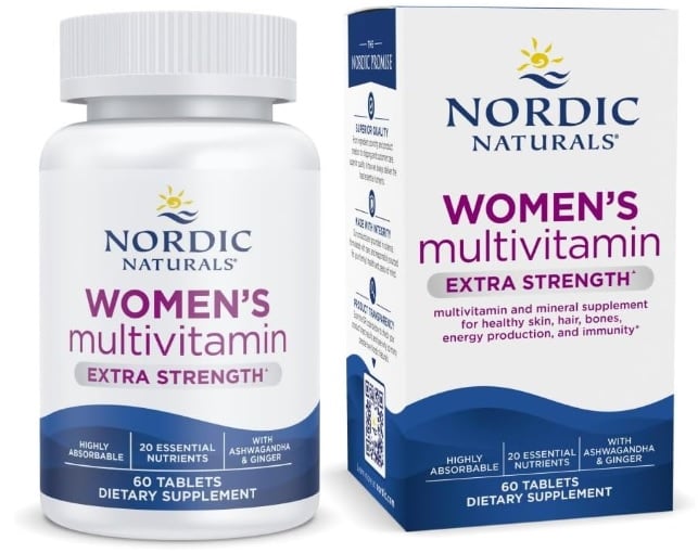 NORDIC NATURALS MULTIVITAMÍNICO EXTRA FUERTE PARA MUJER – 60 CÁPSULAS - 1
