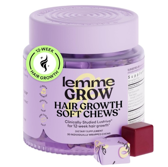 LEMME GROW MASTICABLES SUAVES PARA AUMENTAR EL CRECIMIENTO DEL CABELLO – 30 MASTICABLES - 1