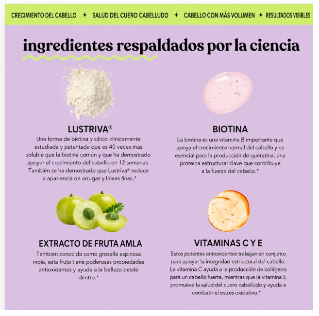 LEMME GROW MASTICABLES SUAVES PARA AUMENTAR EL CRECIMIENTO DEL CABELLO – 30 MASTICABLES - 3