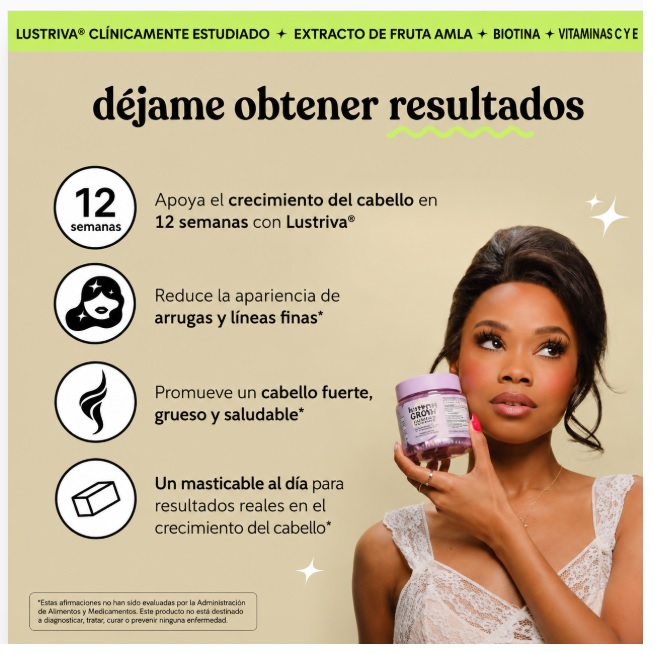 LEMME GROW MASTICABLES SUAVES PARA AUMENTAR EL CRECIMIENTO DEL CABELLO – 30 MASTICABLES - 4