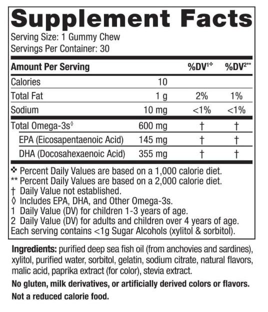NORDIC NATURALS ZERO SUGAR - GOMITAS MASTICABLES DHA PARA NIÑOS – 30 GUMMY CHEWS - 3