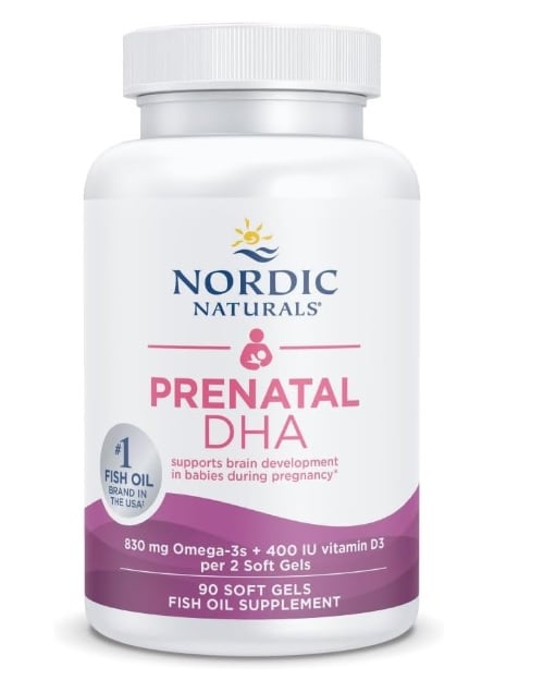 NORDIC NATURALS DHA PRENATAL, VITAMINA D-3 – 90 CÁPSULAS BLANDAS - 1