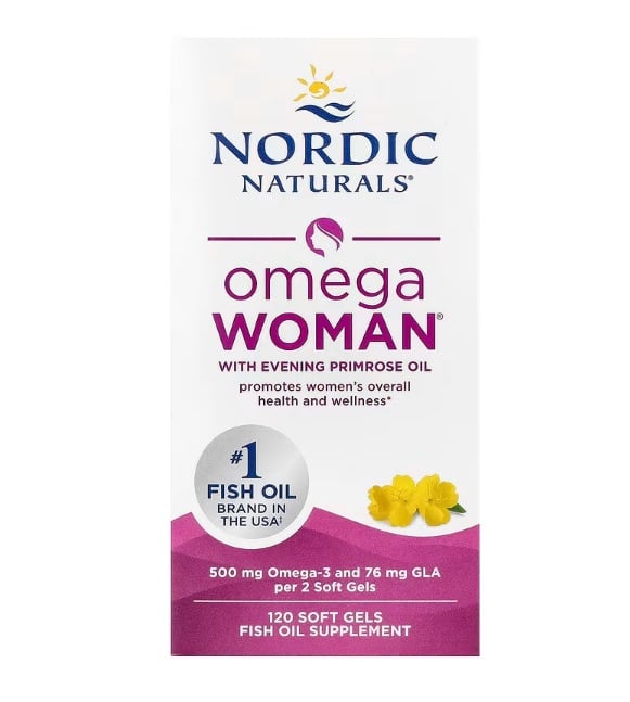 NORDIC NATURALS OMEGA WOMAN CON ACEITE DE ONAGRA – 120 CAPSULAS - 1