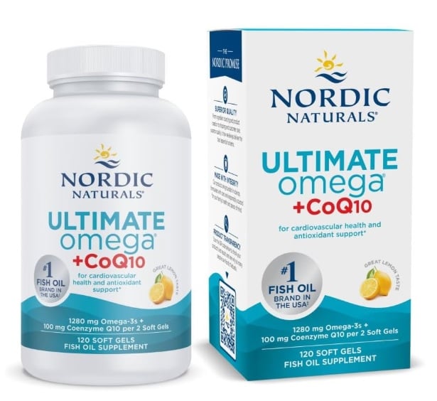 OMEGA 3 ULTIMATE 1280 MG + COQ 10 NORDIC NATURALS 120 CÁPSULAS - 1